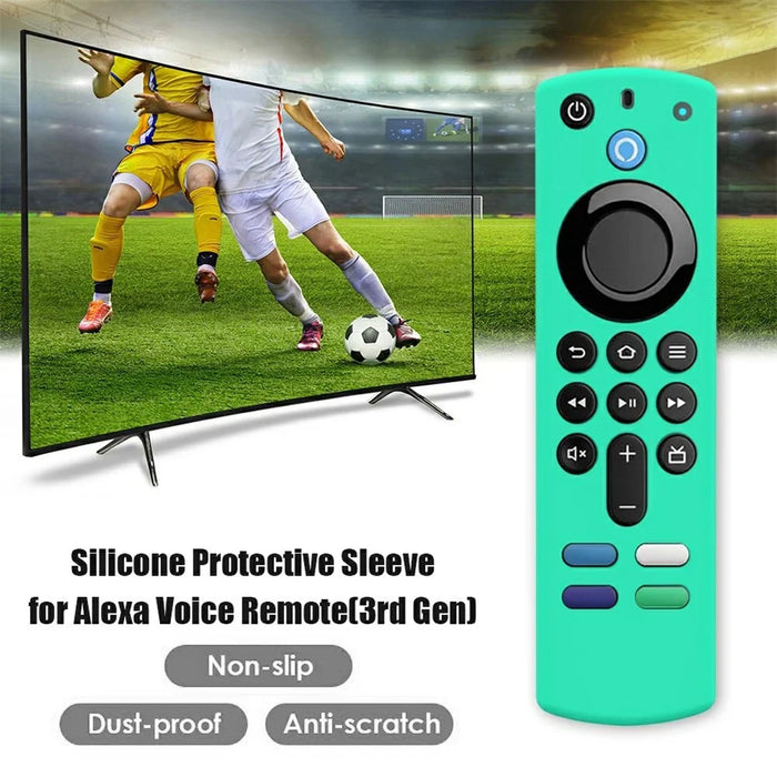 Y27 Silicone Anti-drop Remote Controller Protective Case Cover for Amazon Alexa Voice Remote 3rd Gen - Black - 3