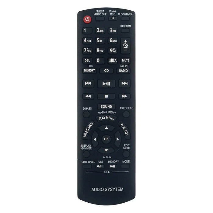 N2QAYB000637 for Panasonic Audio Player Infrared Remote Control Replacement Transmitter - 3