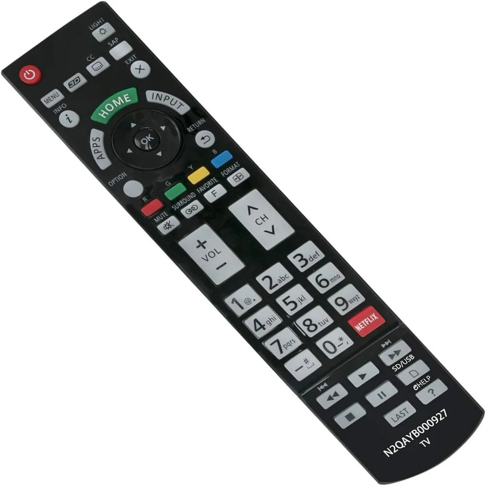 N2QAYB000927 for Panasonic TV Universal Remote Control Infrared Remote Replacement - 1
