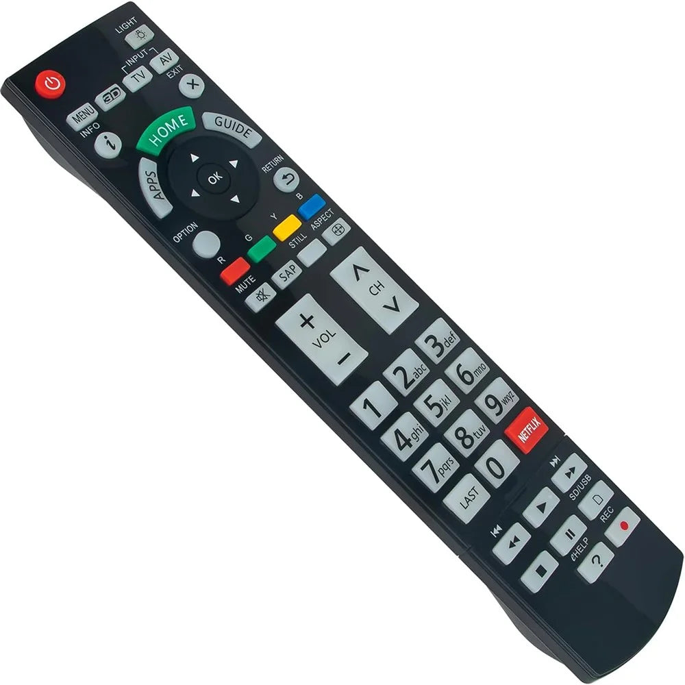 N2QAYB000932 Universal Remote Control for Panasonic TV Wireless Infrared Remote Replacement - 1
