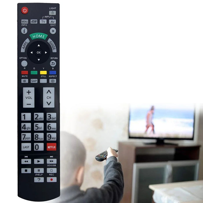 N2QAYB000932 Universal Remote Control for Panasonic TV Wireless Infrared Remote Replacement - 2