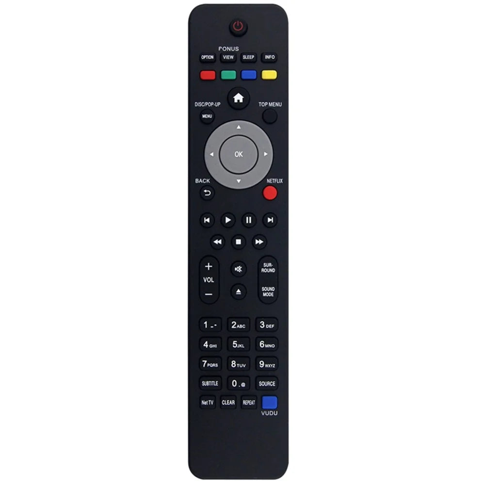 NC201 For Philips Blu-Ray DVD Home Theater System Remote Control 1-10m Range Infrared Replacement Controller - 1