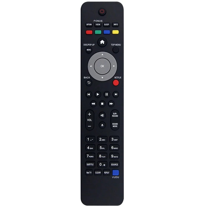 NC201 For Philips Blu-Ray DVD Home Theater System Remote Control 1-10m Range Infrared Replacement Controller - 1