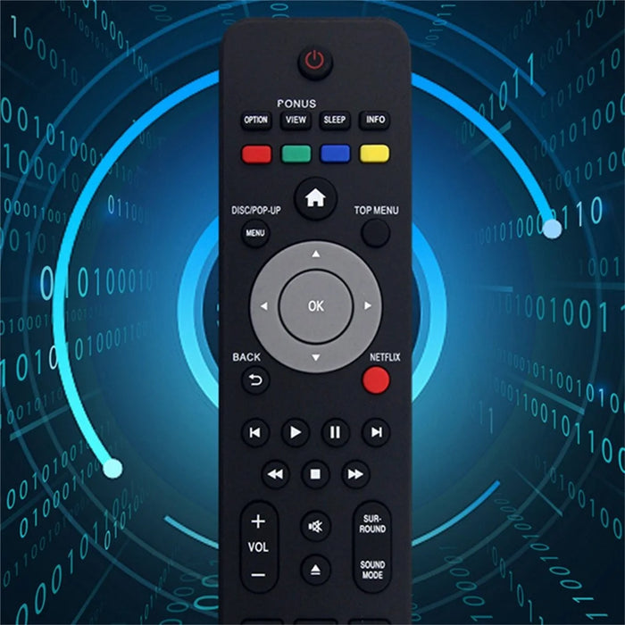 NC201 For Philips Blu-Ray DVD Home Theater System Remote Control 1-10m Range Infrared Replacement Controller - 3