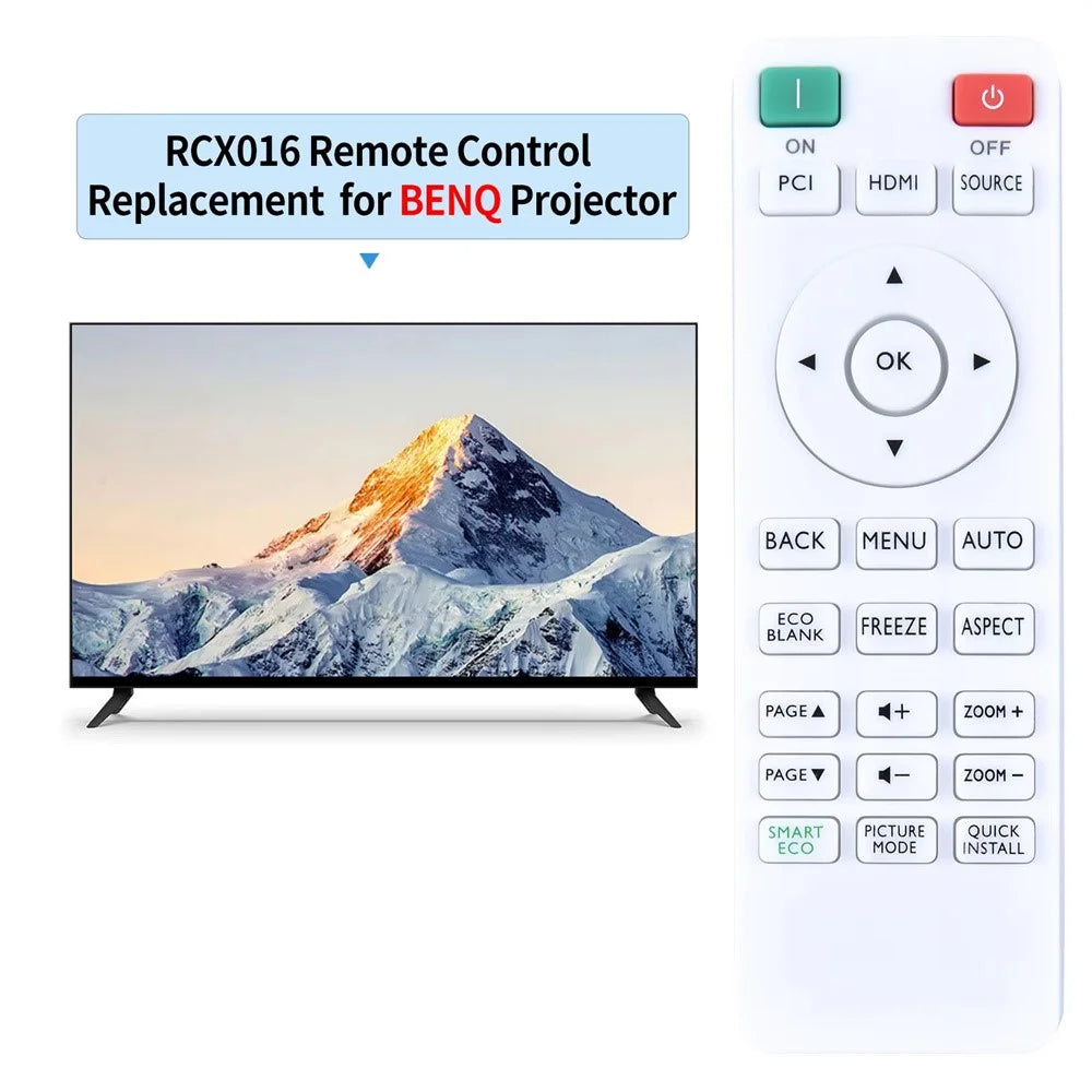 RCX016 For BENQ Projector Remote Control 1-10m Range Infrared Replacement Controller - 2