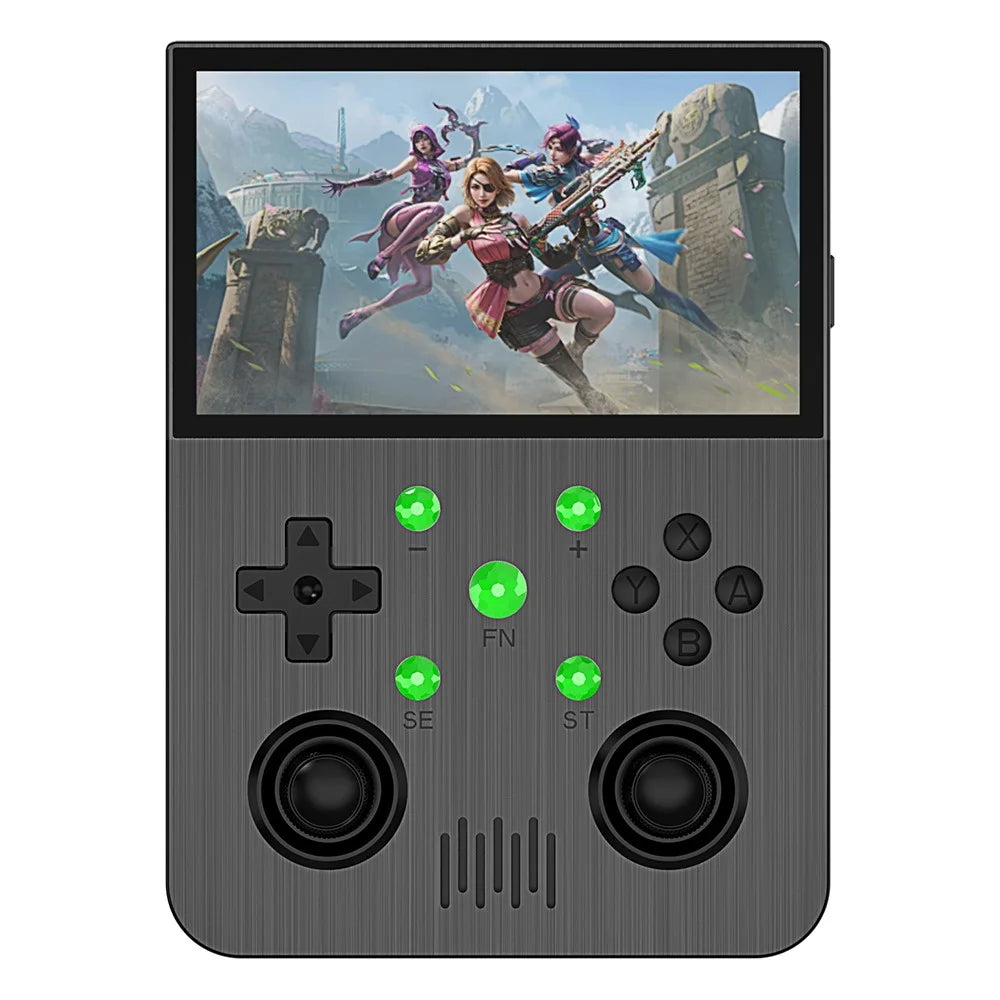 G30 4.3 Inch Handheld Game Console Retro Arcade Gaming System Multi Emulator with 64G Card - Black - 2
