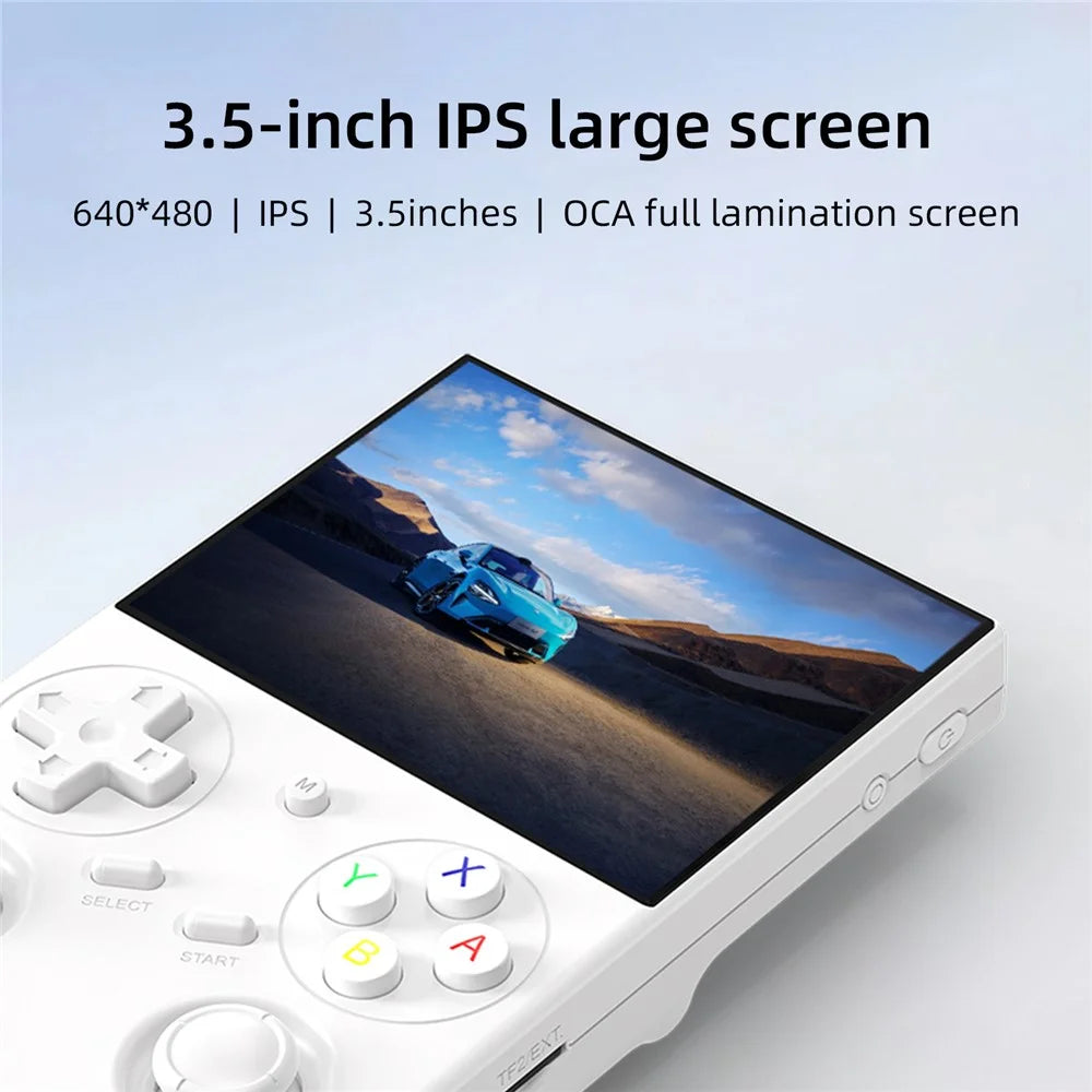 ANBERNIC RG35XX Pro 64GB Handheld Game Console WiFi Wireless Controller Support HD TV Connection - White - 3