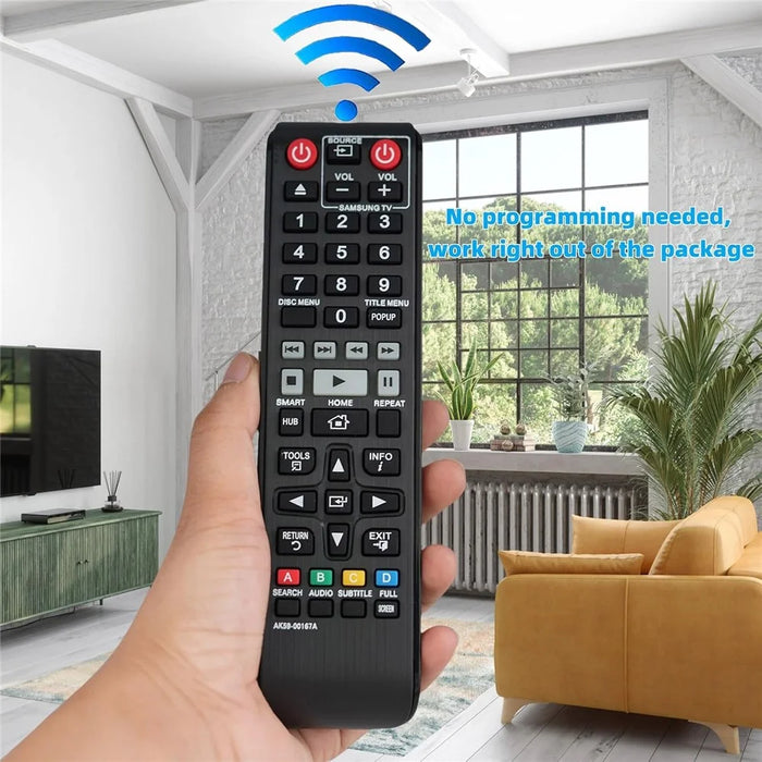 AK59-00167A For Samsung Blu-Ray DVD Player Remote Control Battery Powered Infrared Wireless Controller - 4