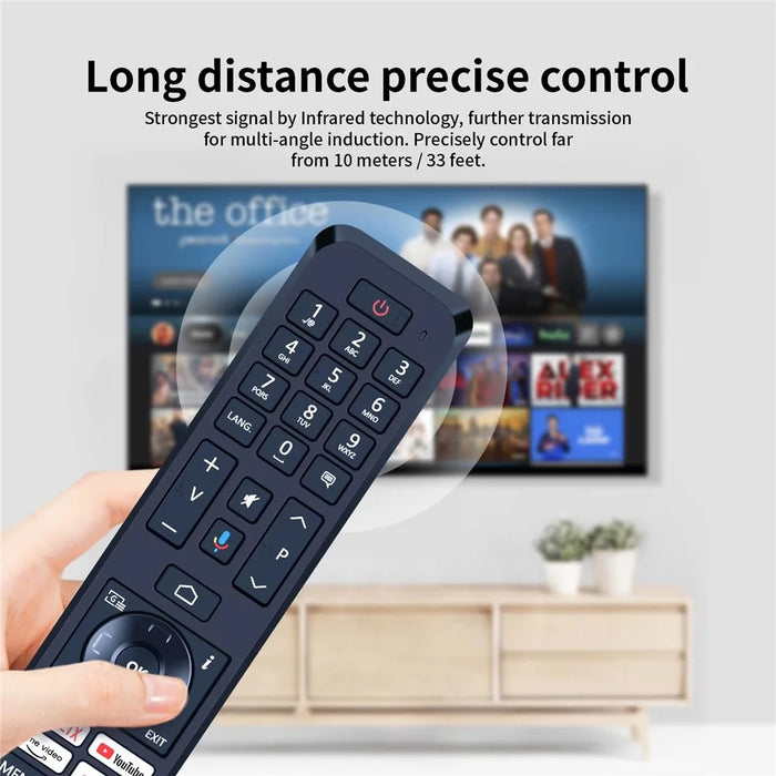 CT-8563 For Toshiba TV Remote Control 1-10m Range Infrared Replacement Controller (Not Support Voice Function) - 5