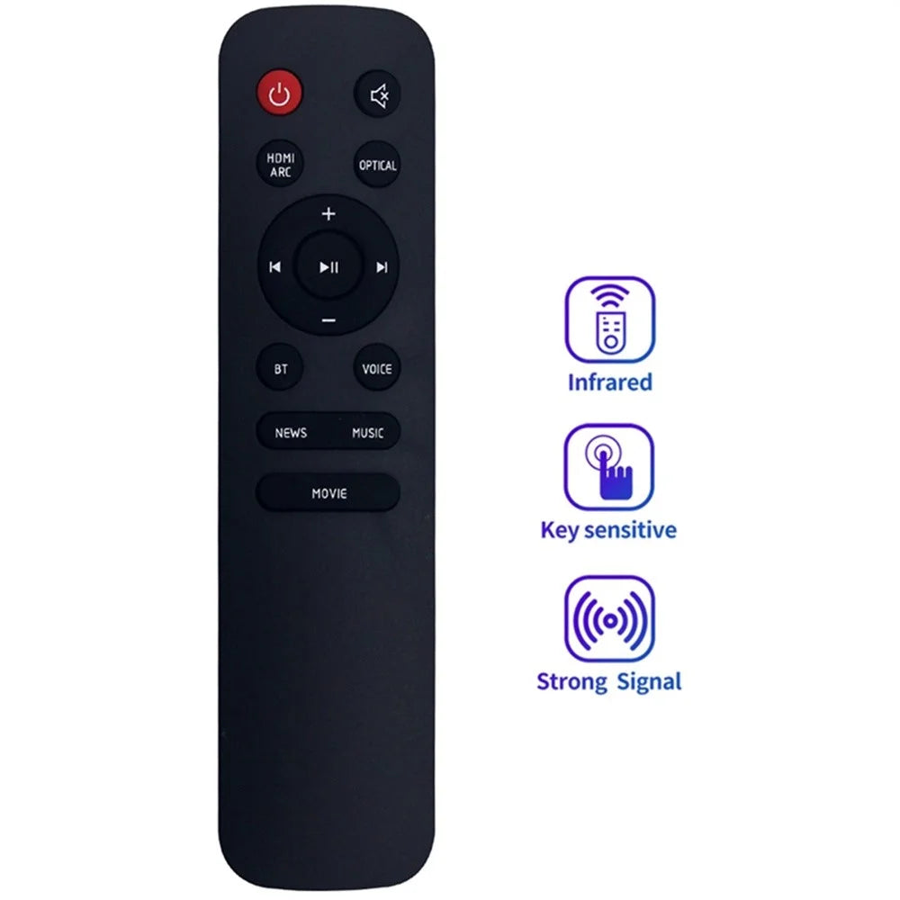 Ergonomic Controller for JBL Cinema SB270 / SB170 / SB120 Soundbar Replacement Infrared Remote Control - 3