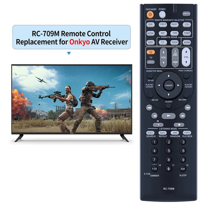 RC-709M For ONKYO AV Receiver Infrared Remote Control Battery Powered Replacement Handheld Controller - 2