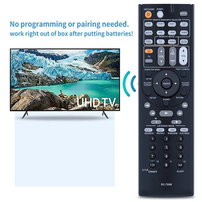 RC-709M For ONKYO AV Receiver Infrared Remote Control Battery Powered Replacement Handheld Controller - 3