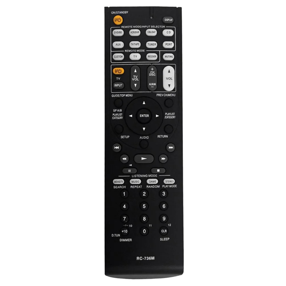 RC-736M For ONKYO AV Receiver Infrared Remote Control Battery Powered Replacement Handheld Controller - 1