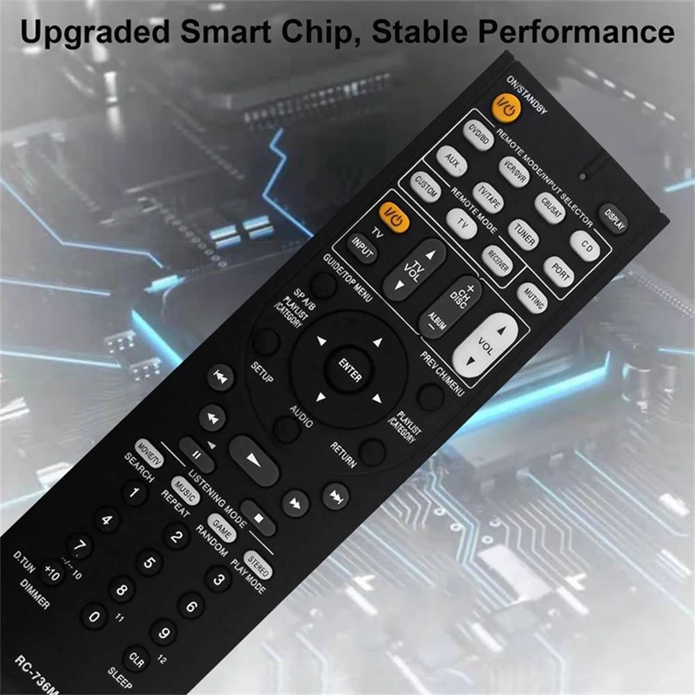 RC-736M For ONKYO AV Receiver Infrared Remote Control Battery Powered Replacement Handheld Controller - 3