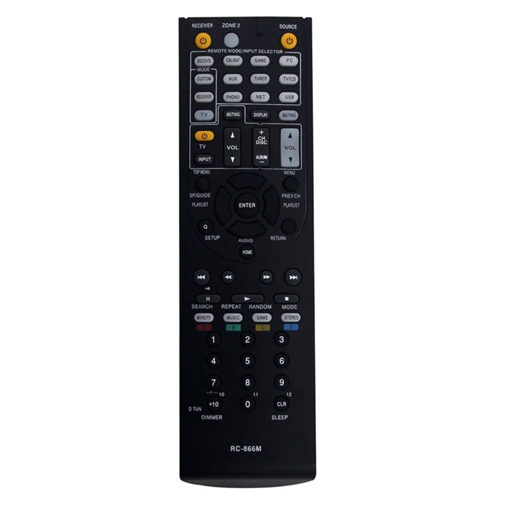 RC-866M For ONKYO AV Receiver Infrared Remote Control Battery Powered Replacement Handheld Controller - 1