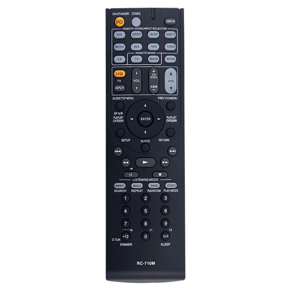 RC-710M For ONKYO AV Receiver Infrared Remote Control Battery Powered Replacement Handheld Controller - 1