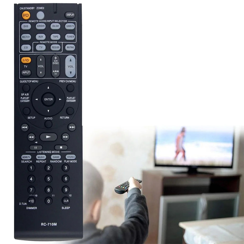 RC-710M For ONKYO AV Receiver Infrared Remote Control Battery Powered Replacement Handheld Controller - 2