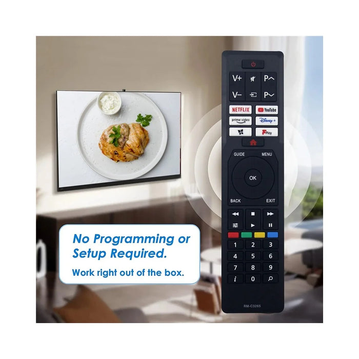 RM-C3265 For JVC Television Handheld Remote Controller Ergonomic Replacement Infrared Remote - 5