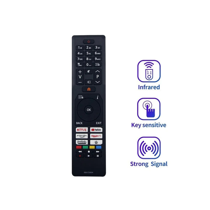 RM-C3604 For JVC Television Handheld Remote Controller Ergonomic Replacement Infrared Remote - 4