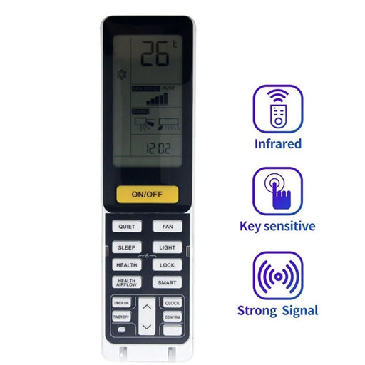 0010402886R For Haier Air Conditioner Infrared Remote Control Plastic Ergonomic Replacement Controller - 2