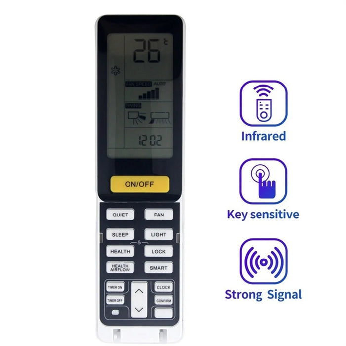 0010402886R For Haier Air Conditioner Infrared Remote Control Plastic Ergonomic Replacement Controller - 2