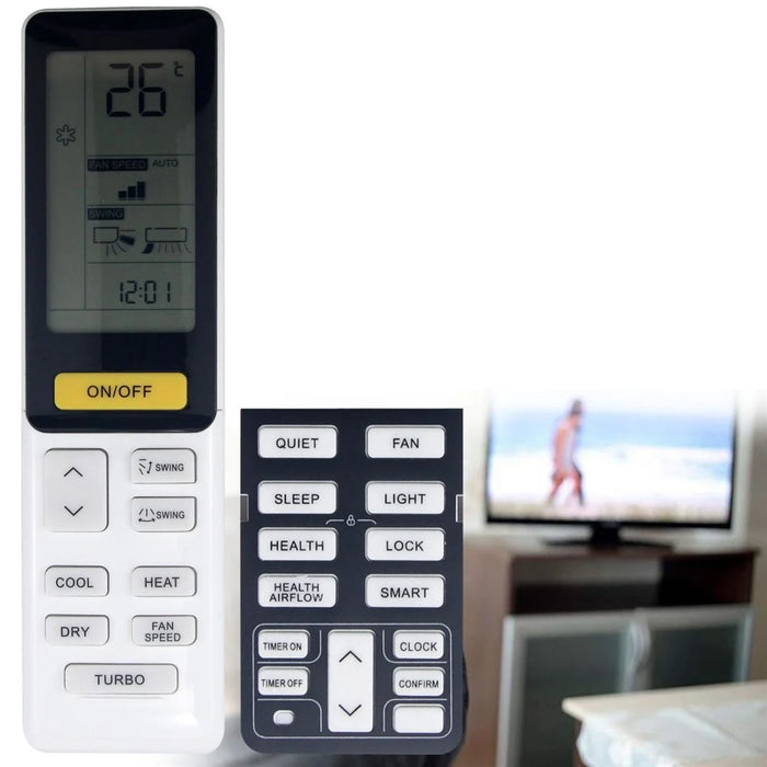 0010402886R For Haier Air Conditioner Infrared Remote Control Plastic Ergonomic Replacement Controller - 3