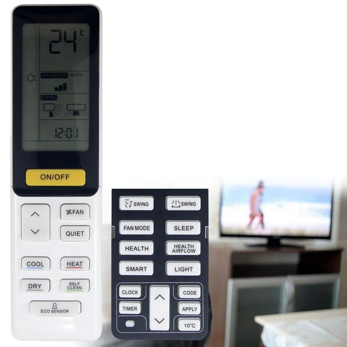 0010402886W For Haier Air Conditioner Infrared Remote Control Plastic Ergonomic Replacement Controller - 3