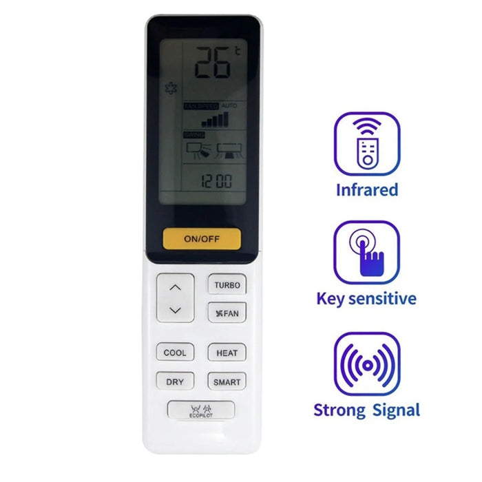 0010402886AR For Haier Air Conditioner Infrared Remote Control Plastic Ergonomic Replacement Controller - 2