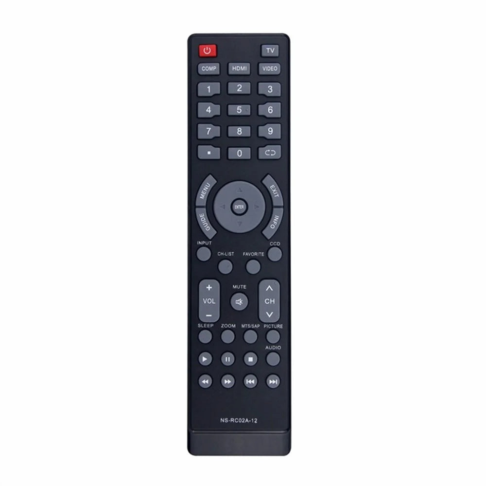 NS-RC02A-12 For Insignia TV Infrared Remote Control Ergonomic Television Controller - 4