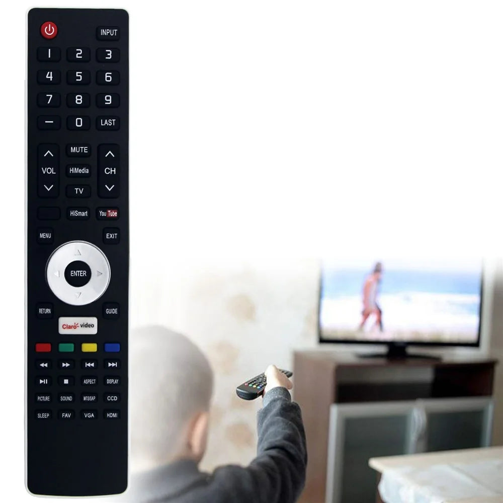 EN-33929HS For Hisense TV Remote Control 1-10m Range Ergonomic Infrared Controller Replacement - 2