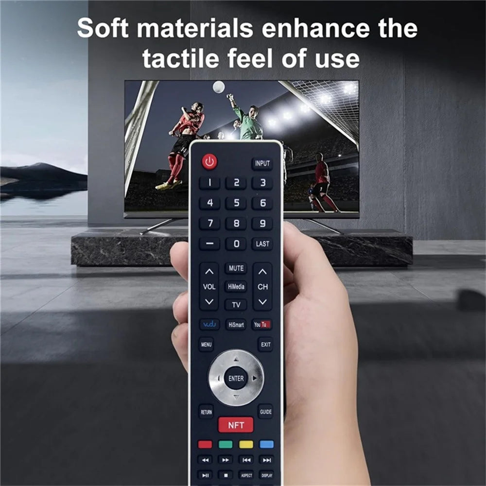 EN-33933HS For Hisense TV Remote Control 1-10m Range Ergonomic Infrared Controller Replacement - 4