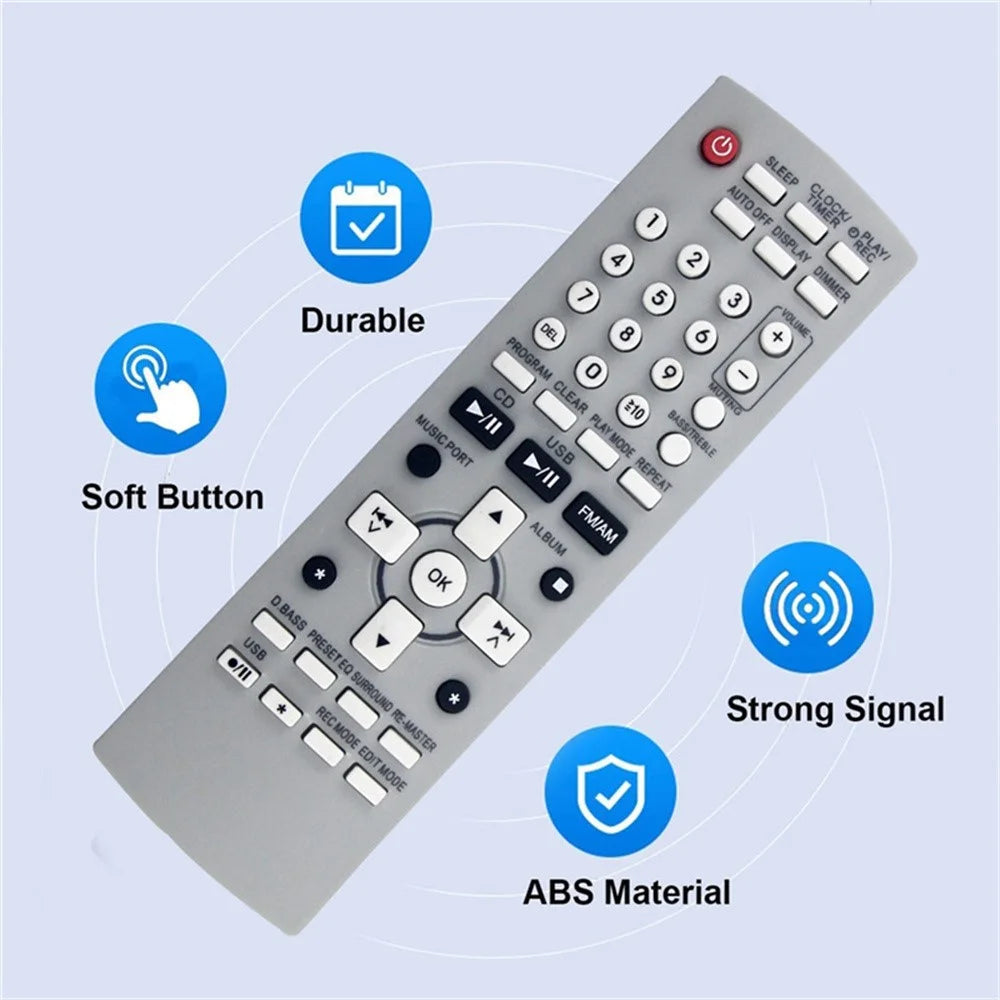 N2QAYB000258 For Panasonic DVD Stereo CD System Remote Control Battery Powered Infrared Controller - 5