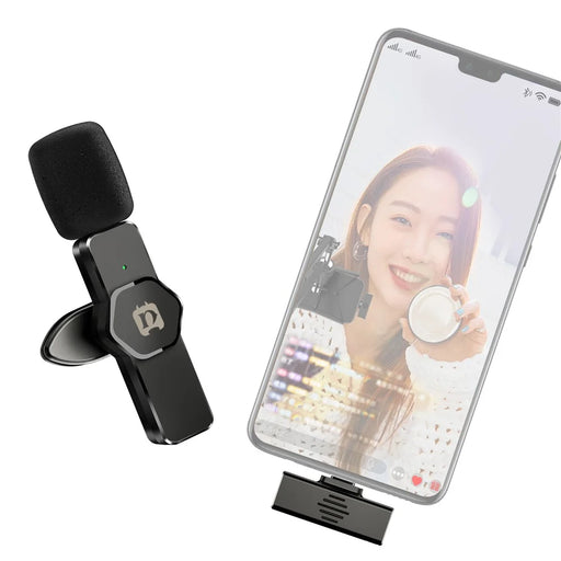 PULUZ PU3082 Wireless Lavalier Microphone Portable Audio Recording Mini Microphone for Smartphone - 2