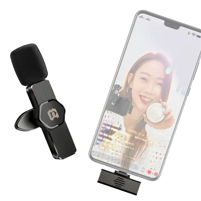 PULUZ PU3082 Wireless Lavalier Microphone Portable Audio Recording Mini Microphone for Smartphone - 2