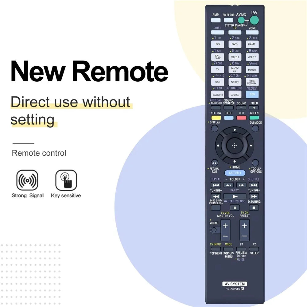 RM-AAP080 For Sony DVD Amplifier Player Remote Control Infrared Replacement Controller - 2