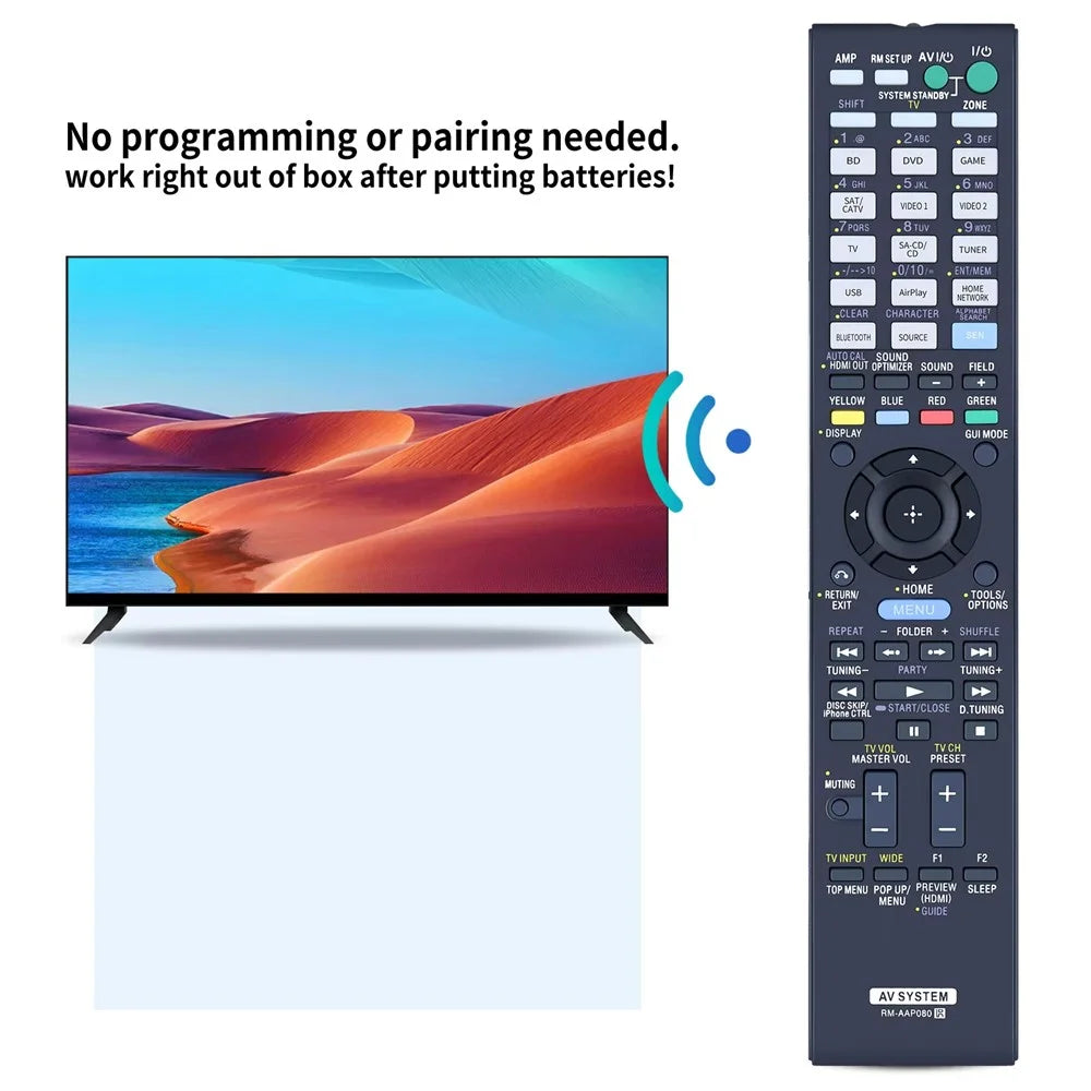 RM-AAP080 For Sony DVD Amplifier Player Remote Control Infrared Replacement Controller - 4