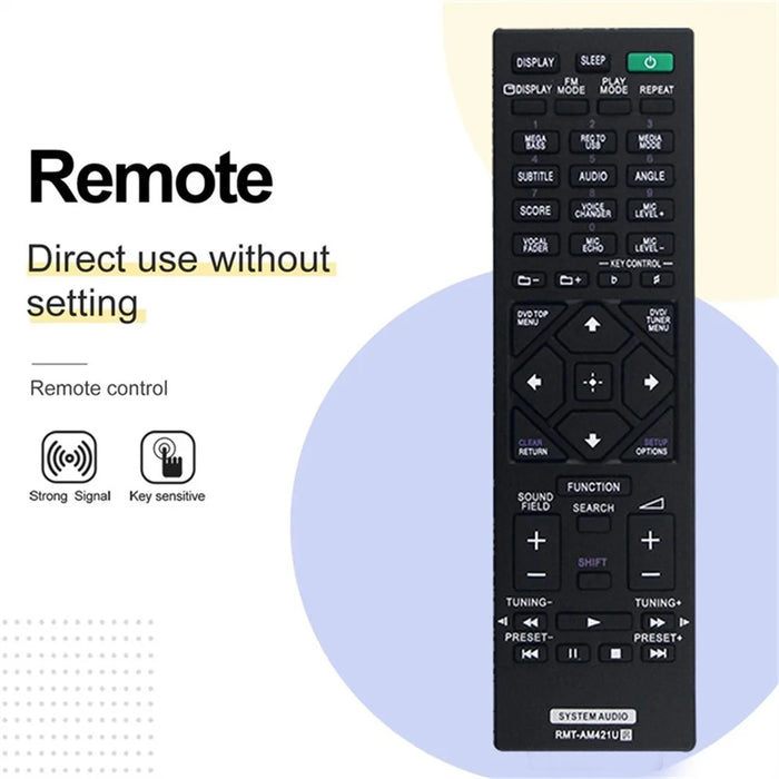 RMT-AM421U For Sony Home Audio System Infrared Remote Control Replacement Handheld Controller - 3