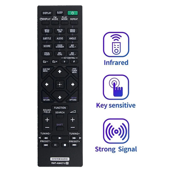 RMT-AM421U For Sony Home Audio System Infrared Remote Control Replacement Handheld Controller - 4