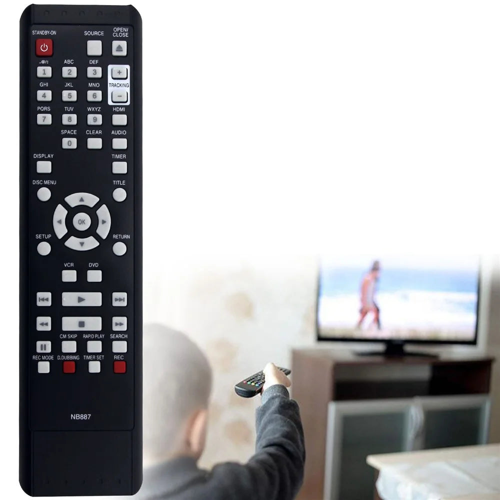 NB887 For Magnavox DVD / VCR Amplifier Player Infrared Remote Control Replacement Wireless Controller - 2
