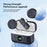 Q81 Mini Wireless Lavalier Microphone Set Smartphone Dual Mic System with Charging Case, 2 Transmitter + 1 Receiver - Type-C Receiver - 5
