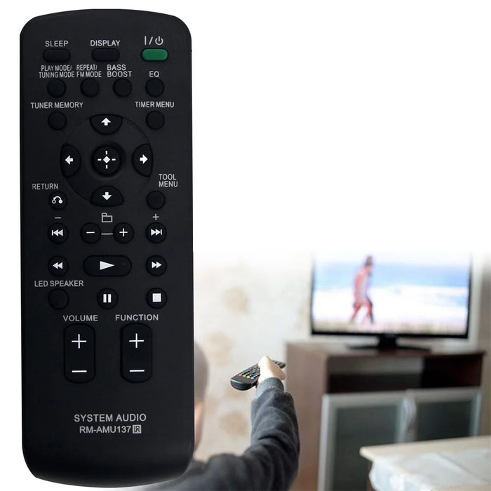 RM-AMU137 For Sony Audio System Remote Control 10m Range Replacement Infrared Controller - 2