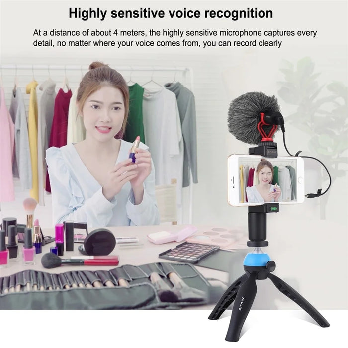 PULUZ PU3044 Professional 3.5mm Interview Microphone Smartphone Camera Filming Mic - 6