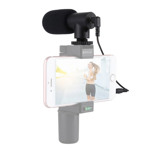 PULUZ PU3017 For Smartphone DSLR Camera DV Stereo Microphone Professional Interview News Recording Mic - 1