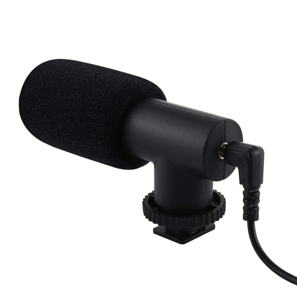 PULUZ PU3017 For Smartphone DSLR Camera DV Stereo Microphone Professional Interview News Recording Mic - 2