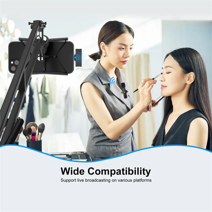PULUZ PU3083 Wireless Lavalier Microphone Clip-on Mini Compact Size Mic for Video Recording Facebook YouTube Live Stream Vlog - 7