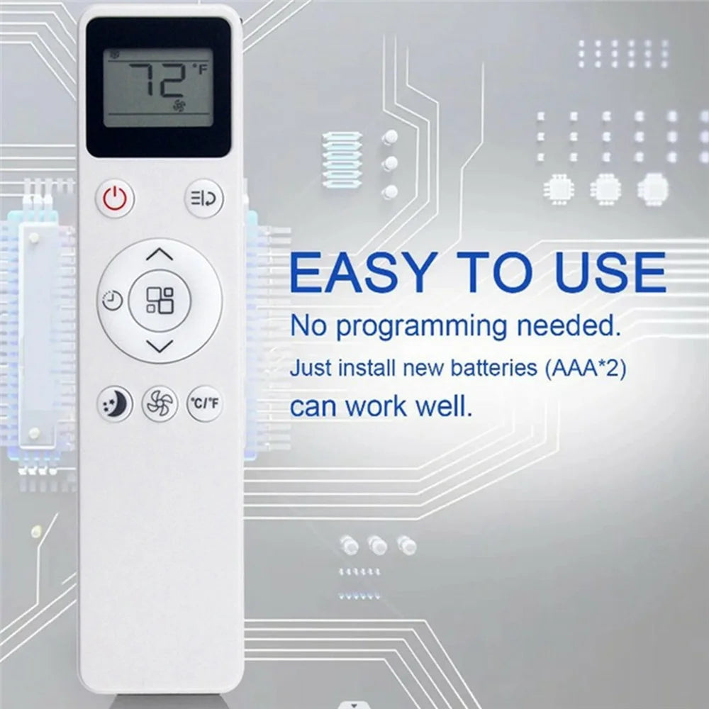 UYKQ-100B For BLACK+DECKER Air Conditioner Remote Control Infrared Replacement 10m Range - 3