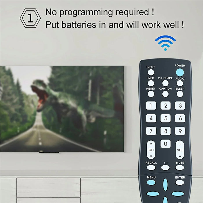 GXCC For Sanyo TV Remote Control Infrared Replacement Support 10m Range - 4