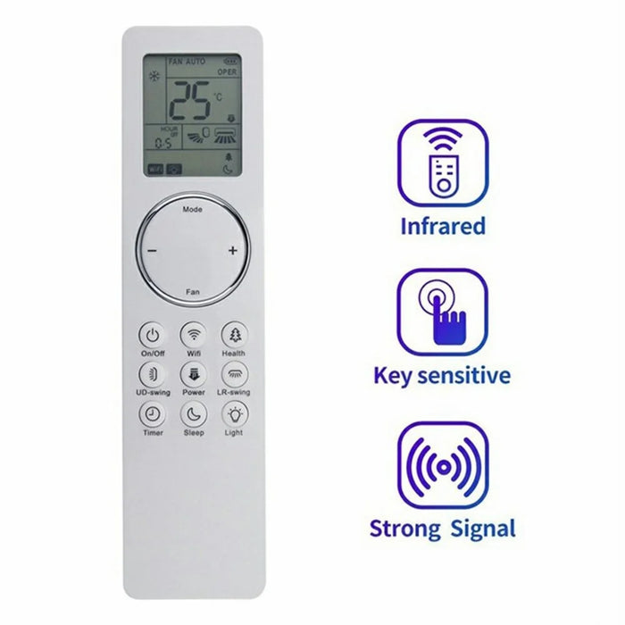 YBE1FB8 For GREE TOSOT Air Conditioner Replacement Controller 10m Long Range Infrared Remote Control - 2