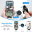 PULUZ PU645B Clip On Mic with 8 Pin Receiver 2.4G Low Latency ENC Noise Reduction Wireless Lavalier Microphone - 5