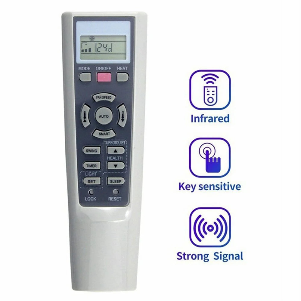YR-W08 For Haier Air Conditioner Infrared Remote Control Plastic Ergonomic Replacement Controller - 2